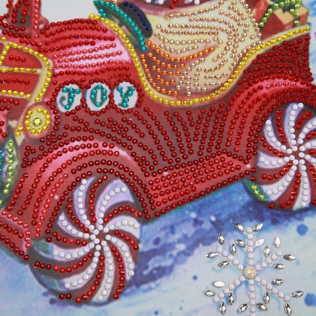 Frohe Weihnachten vom Weihnachtsmann - Spezial Diamonds Painting - Diamond Painting