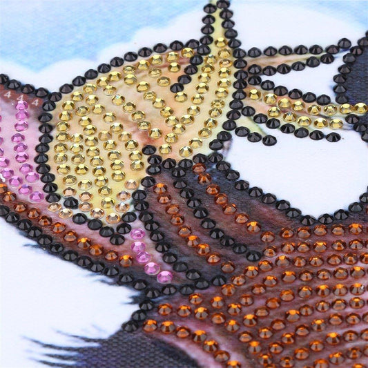 Giraffenfreundlich mit Vögeln - Spezial Diamond Painting - Diamond Painting