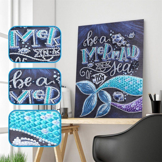 Sei eine Meerjungfrau - Spezial Diamond Painting - Diamond Painting