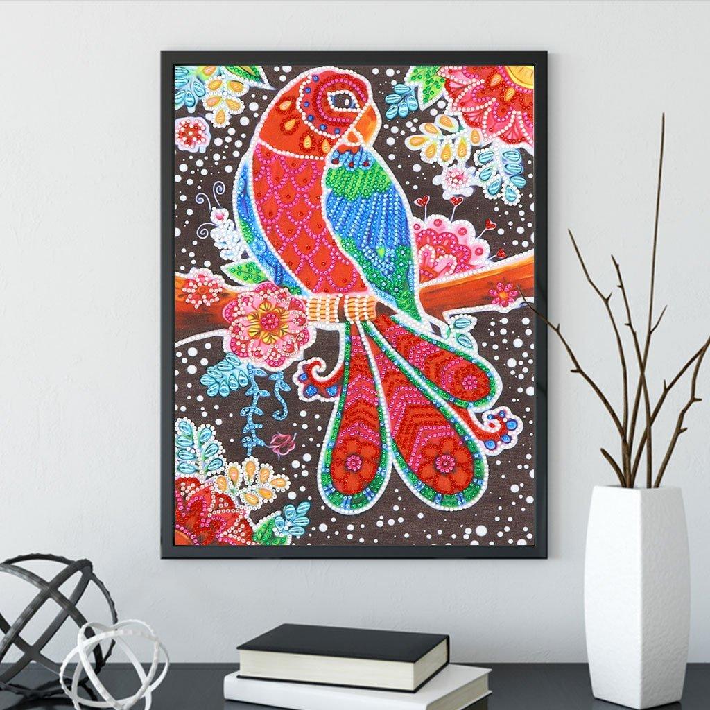 Mehrfarbiger Papagei - Spezial Diamond Painting - Diamond Painting