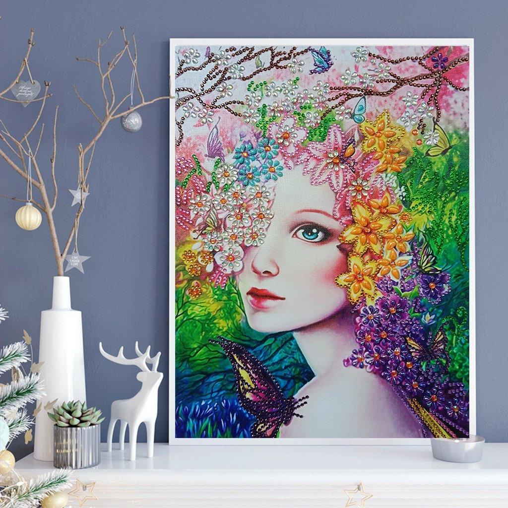 Blumenfee - Spezial Diamond Painting - Diamond Painting