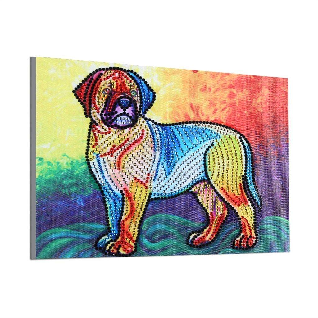 Tapferer Hund - Diamond Painting - Diamond Painting