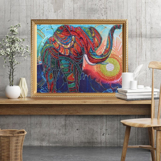 Eine Elefanten Wut - Spezial Diamond Painting - Diamond Painting