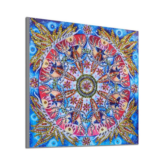 Abstrakte Blumen kunst - Spezial Diamond Painting - Diamond Painting