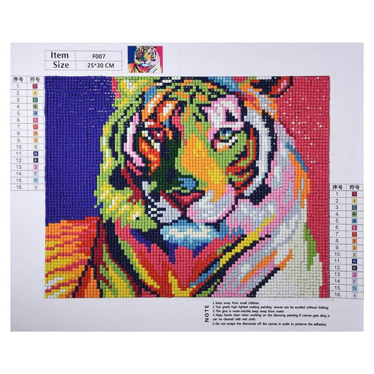 Bunte Tiger - Diamond Paintings - Diamond Painting