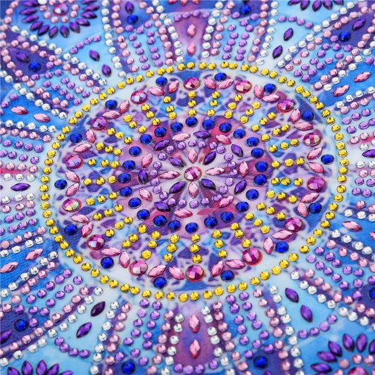 Abstrakte Mandala-Blume - Spezial Diamond Painting - Diamond Painting