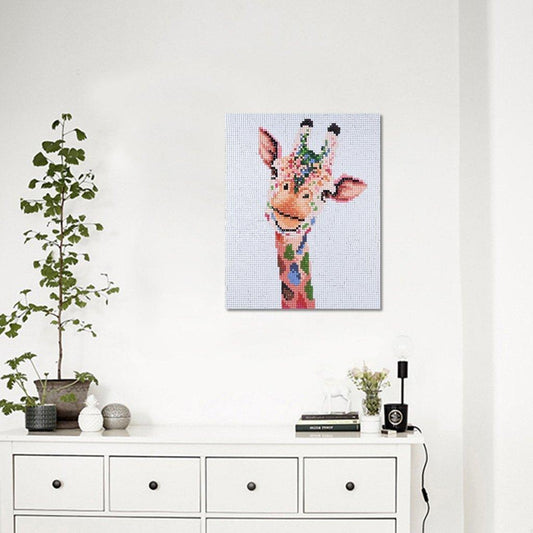 Farbige Flecken Giraffe - Spezial Diamond Painting - Diamond Painting
