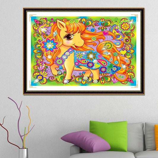 Süßes kleines Pony - Spezial Diamond Painting - Diamond Painting