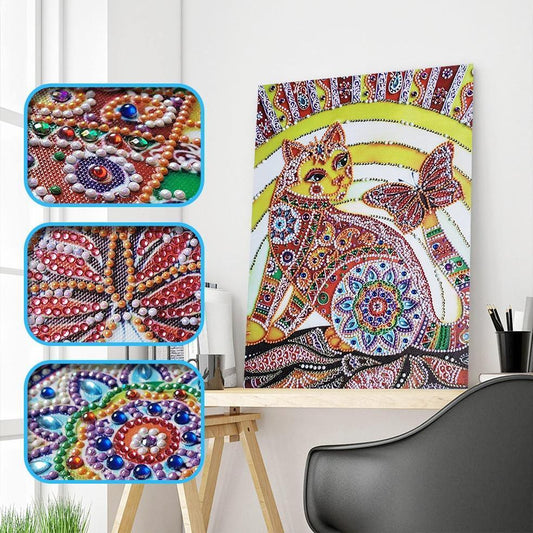 Ägyptische Katze - Spezial Diamond Painting - Diamond Painting