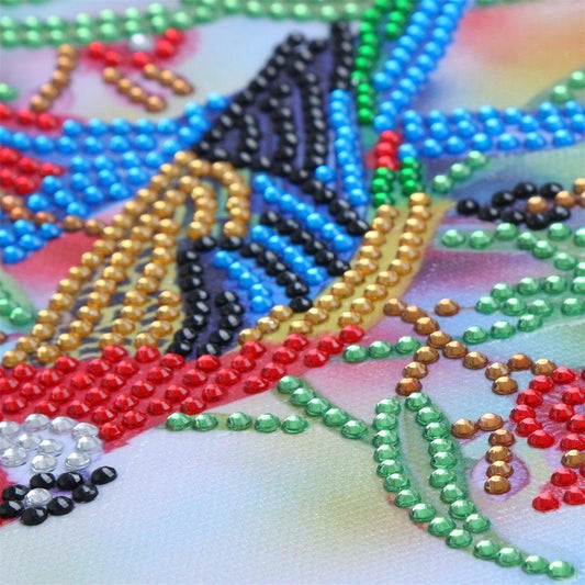 Papageien am Baum - Spezial Diamond Painting - Diamond Painting