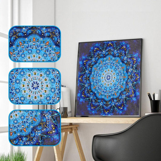 Blaues Mandala Spezial Diamond Painting - Diamond Painting