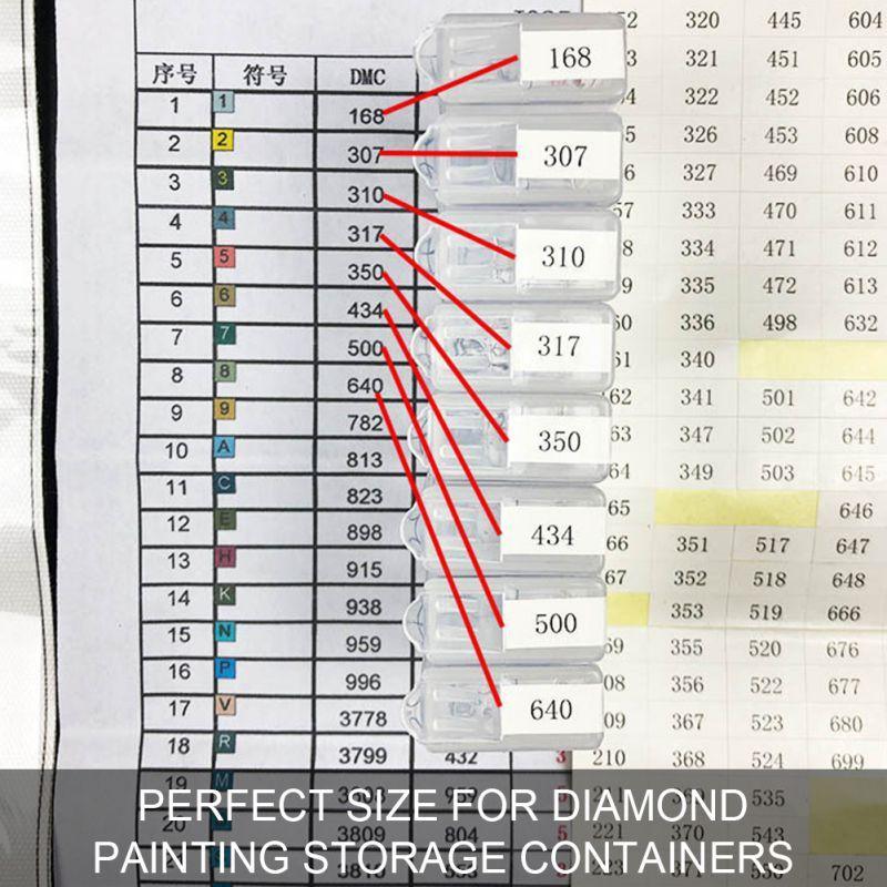 455 Stück - Aufkleber für Diamond Aufbewahrungsbox - Diamond Painting