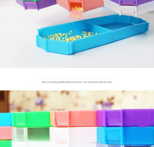 Bunte Diamond Painting Bohrer Tablett - Diamond Painting