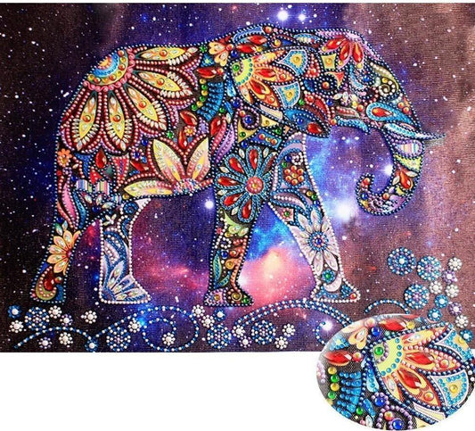 Galaxie Elefant Spezial kunst - Diamond Painting