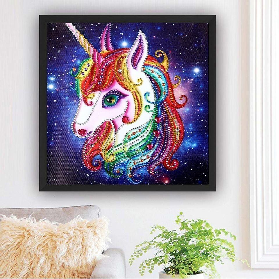 Einhorn-Galaxie - Spezial Diamond Painting - Diamond Painting