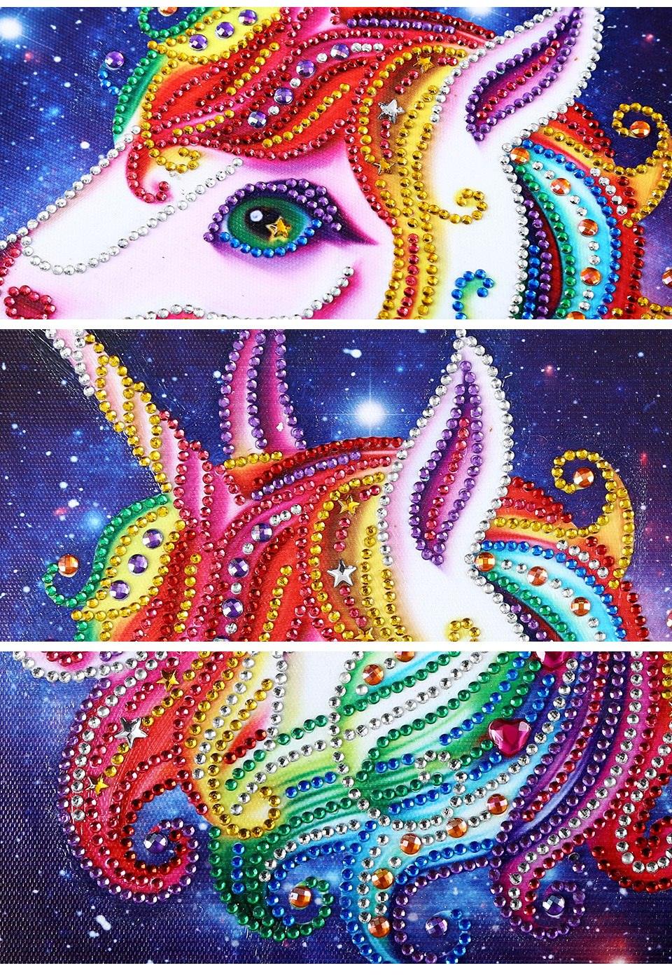 Einhorn-Galaxie - Spezial Diamond Painting - Diamond Painting