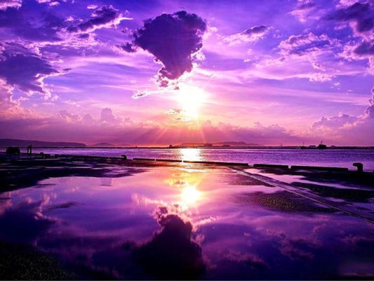 Sonnenuntergangsansicht DIY Diamond Painting - Diamond Painting