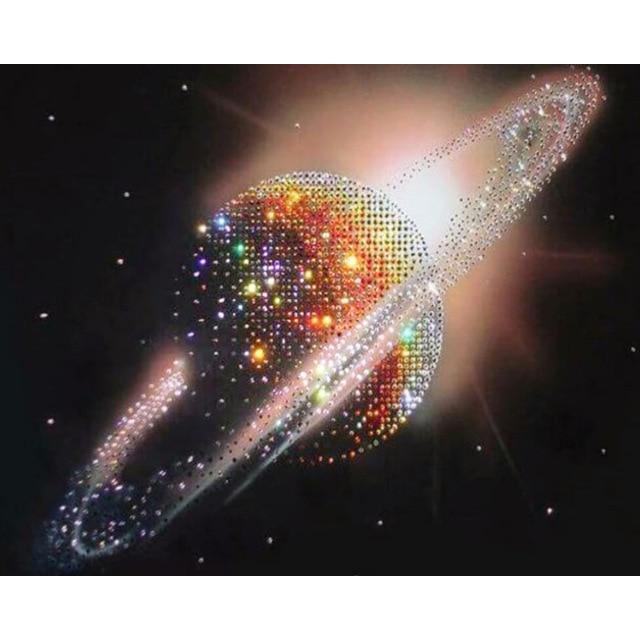 Schimmernde Galaxie - Diamond Painting
