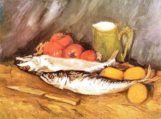 Lachs Zitrone & Tomaten - Vincent Van Gogh - Diamond Painting