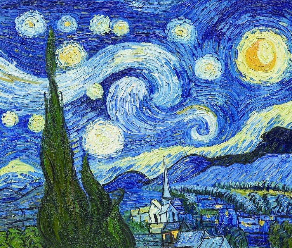 Die Sternreiche Nacht - Vincent Van Gogh - Diamond Painting