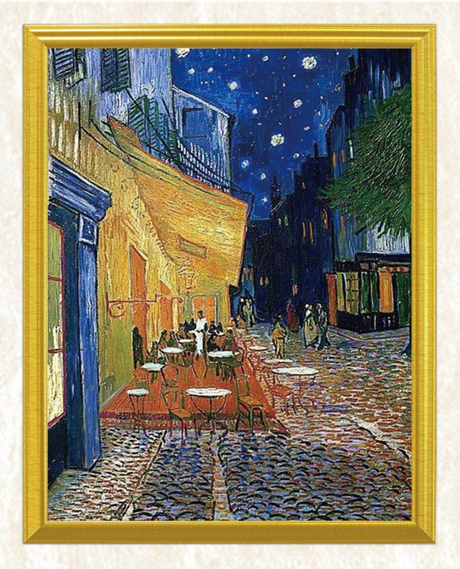 Cafe Terrasse bei Nacht - Vincent Van Gogh - Diamond Painting
