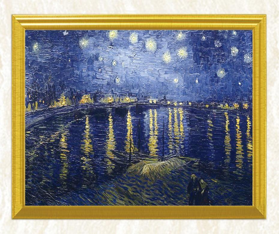 Sternennacht über der Rhône - Van Gogh - Diamond Painting