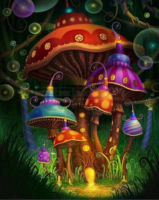 Wonderland Mushrooms DIY Diamond Painting - Diamond Painting