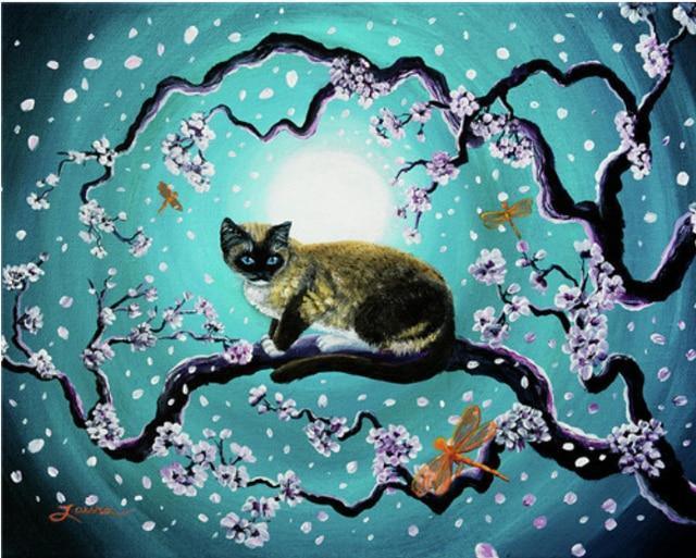 Katzen auf Bäumen DIY Diamond Paintings - Diamond Painting