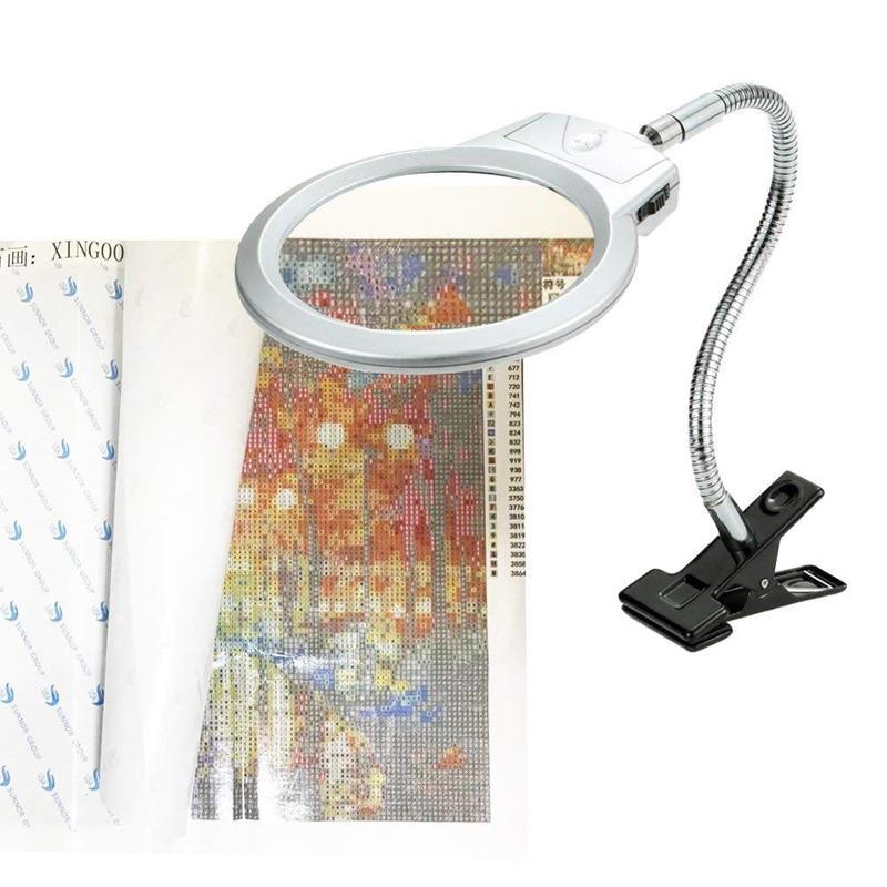 Lupe LED-Schreibtischlampe - Diamond Painting